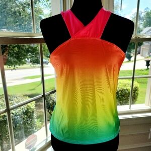 Criss Cross halter back top